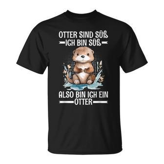 With Otter Sind Süß Ich Bin Süß Also Bin Ich Ein Otter T-Shirt - Geschenkecke