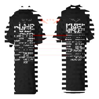 Plumber Plumber Hourly Labor Rates Plumber Men T-Shirt | Mazezy