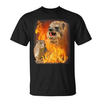 Rock Hyrax Fire Style T-Shirt - Geschenkecke