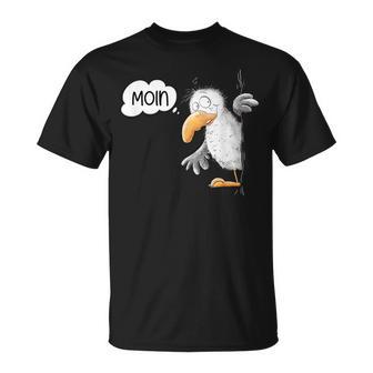 Seagull Cartoon I Sea Bird Animal Motif Moin North Sea T-Shirt - Geschenkecke