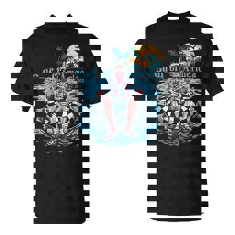 Trump Gulf Of Us America Est 2025 Beach Retro Sunset T-Shirt | Seseable CA