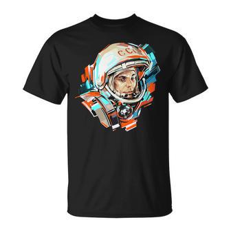 Gagarin Yuriintage Sputnik Espacio Camiseta unisex - Regaloses