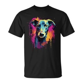 Galgo Espanol Colourful Greyhound T-Shirt - Geschenkecke