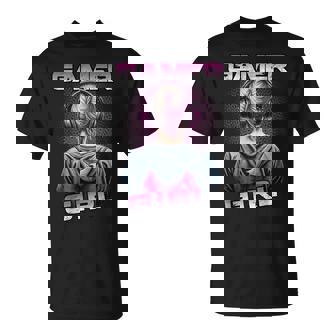 Gamer Girl Für Mädchen Und Frauen Zocker T-Shirt - Geschenkecke