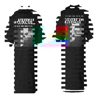Gay Pride Mexican Flag Proud Homosexual Vintage T Shirt T-Shirt - Monsterry