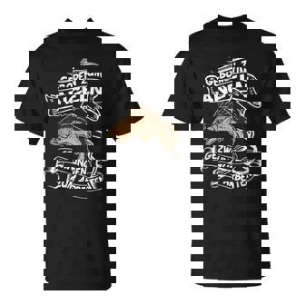 Geboren Zum Angeln Gezwungen Zum Arbeiten Angler T-Shirt - Geschenkecke