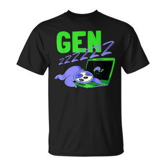 Gen Z Slogan Sleeping Fault Gen Zzz Generation Z T-Shirt - Geschenkecke