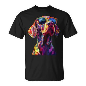 German Pointer Lovers Pop Art German Short Hair Pointer T-Shirt - Monsterry