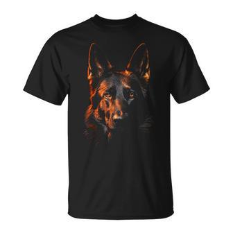 German Shepherd Graphic Pet Illustration Dog German Shepherd T-Shirt - Geschenkecke