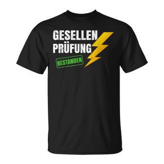 Gesellenprüfung Elektriker Gesellenbrief Saying Gesellen T-Shirt - Geschenkecke