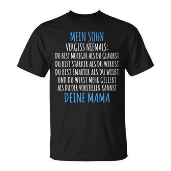 For Son From The Mother My Son Mum T-Shirt - Geschenkecke