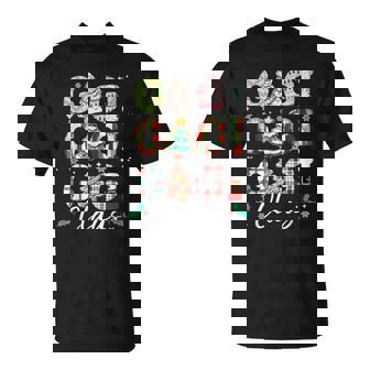 Gigi Claus Tree Cake Cookie Santa Christmas Party Snowflake T-Shirt - Monsterry