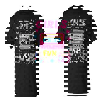 Girls Just Wanna Have Fun 80S Classic Retro Vibe Celebration T-Shirt | Seseable UK