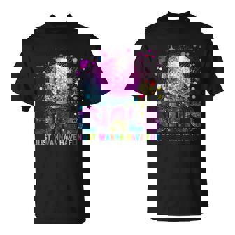Girls Just Wanna Have Fun Disco Ball Awesome 70s 80s 90s T-Shirt - Monsterry