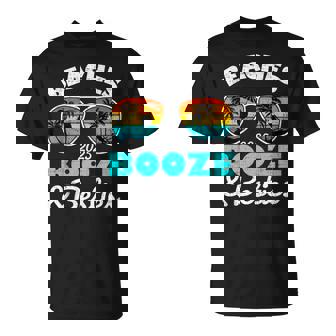 Girls Trip 2025 Vacation Weekend Beaches Booze And Besties T-Shirt | Mazezy