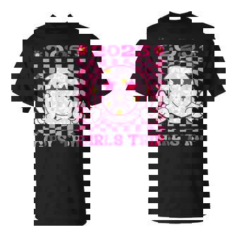 Girls Trip 2025 Women Girls Smile Face Girls Weekend 2025 T-Shirt - Monsterry