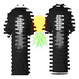 Glowing Upside Down Pineapple Swinger Life T-Shirt - Monsterry