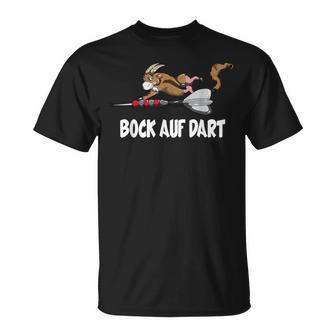 Goat Bock On Dart Game Dart Player T-Shirt - Geschenkecke