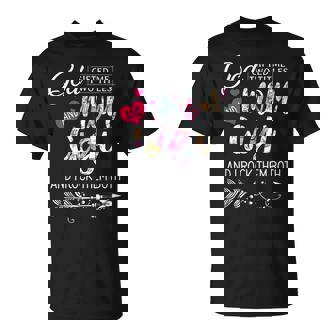 Goded Me Two Titles Mom And Gigi Flower Mother's Day T-Shirt | Mazezy