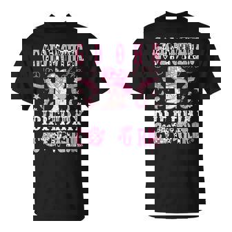 GodMother Of The Birthday Cow-Girl Pink Disco Rodeo Western T-Shirt - Monsterry