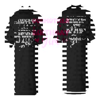 Godmother Of The Birthday Pink Girl Matching Family T-Shirt - Monsterry