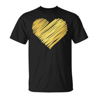 Golden Heart T-Shirt - Geschenkecke