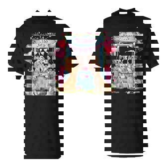 Golden Retriever Valentine Hearts Dog Lovers Valentines Day T-Shirt - Monsterry