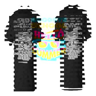 Goodbye School Hello Summer Kids Women Men T-Shirt - Monsterry