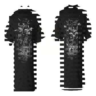 Gótico Estética Oculto Impío Grunge Emo Punk Satánico Camiseta unisex - Regaloses