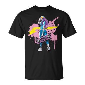 Graffiti Boombox Girls' Hip Hop T-Shirt - Geschenkecke