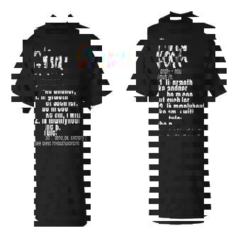 Grama Definition Mother's Day & Birthday Grandmother T-Shirt | Seseable UK