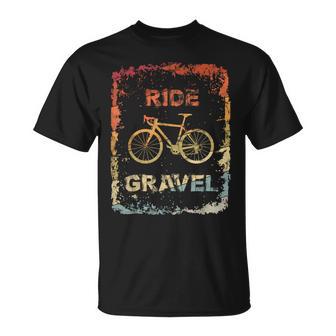 Gravel Bike Rennrad Ride Gravel Cyclocrossintage Retro T-Shirt - Geschenkecke