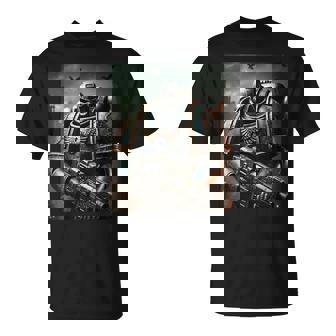 Grimdark Space Marine On The Battlefield 40K T-Shirt - Thegiftio UK