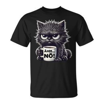 Grimmige Katze Für Arbeitskollegen Cats T-Shirt - Geschenkecke