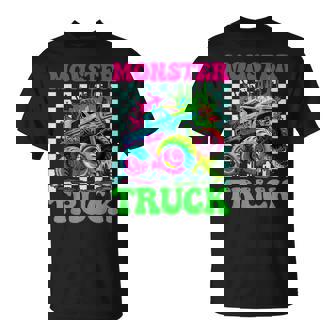 Groovy 80'S 90'S Monster Truck Monster Truck Mama T-Shirt | Mazezy