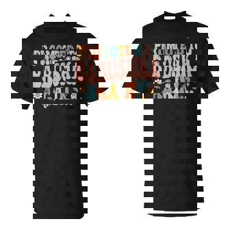Groovy Promoted To Babushka Again Fathers Day T-Shirt | Mazezy