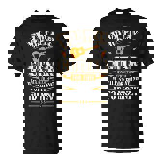 Guitar Will Play For Free T-Shirt - Seseable