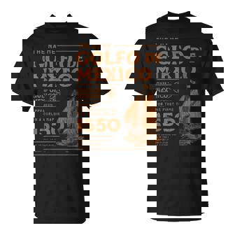 Gulf Of Mexico First Map Since 1550 T-Shirt - Thegiftio UK
