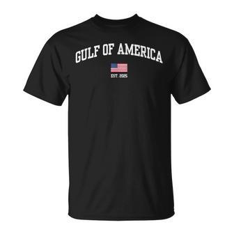 Gulf Of Usa America Est 2025 American Flag Patriotic T-Shirt - Thegiftio UK