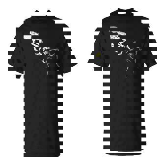 Halloween Skeleton Hand Cat Boop Costume Cat Lovers T-Shirt - Monsterry