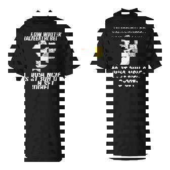 Halloween Without Beer Boo Sheet Ghost Cartoon T-Shirt - Monsterry