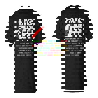 Hands Off Protest For Womens T-Shirt | Mazezy