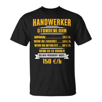 Handwerker Hourly Sale T-Shirt - Geschenkecke