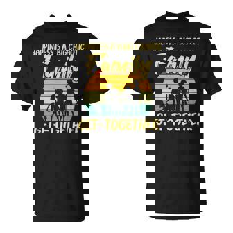 Happiness Is A Big Chaotic Family Get-Together Vintage Premium T-Shirt - Monsterry