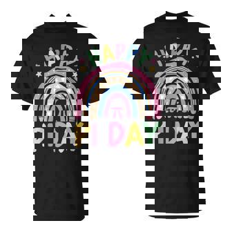 Happy Pi Day Rainbow 314 Pi Number Math Teacher Girls T-Shirt | Seseable UK