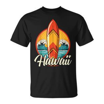 Hawaii Surfing Outfit Aloha Surfboard Retrointage Beach T-Shirt - Geschenkecke