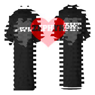 I Heart Zephyr I Love Zephyr Custom T-Shirt - Monsterry