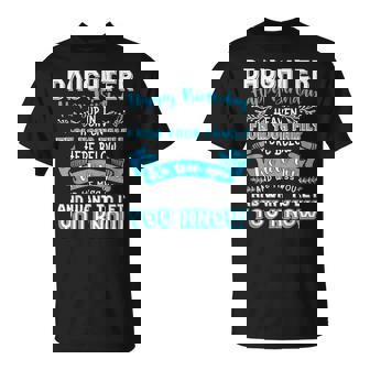 Heaven Memorial Family Happy Birthday Daughter 's Birthday T-Shirt - Small -Adults And Kids Short Sleeve Crew Neck Modern Letter Print T Back Machine Wash T-Shirt - Monsterry