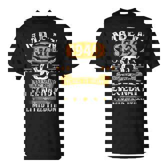 Hecho En 1940 85 Años Cumpleaños Regalo 85 Cumpleaños Hombre Camiseta unisex - Regaloses