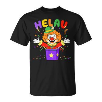 Helau Clown In Box Costume For Carnival Fancy Dress T-Shirt - Geschenkecke